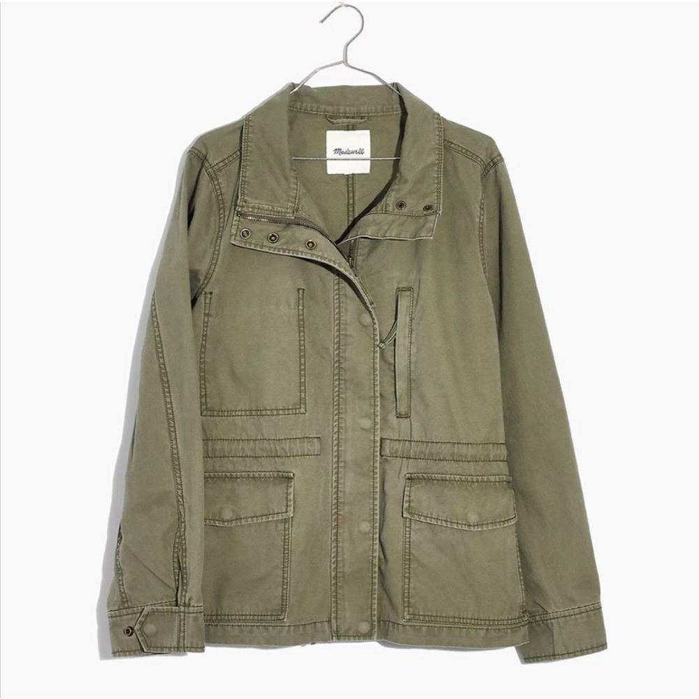 NWT Madewell Passage Utility Jacket Olive Green Size S - Picture 3 of 14